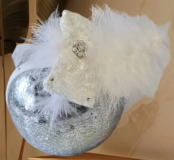 Stirnband Haarband Kopfband Taufe Hochzeit Party Geburt Festlich 0-9M