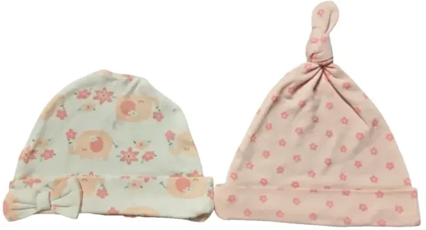 Babymütze 2er Set Mädchen Neugeborene Erstlingsmütze Geschenk Geburt Baby Mütze