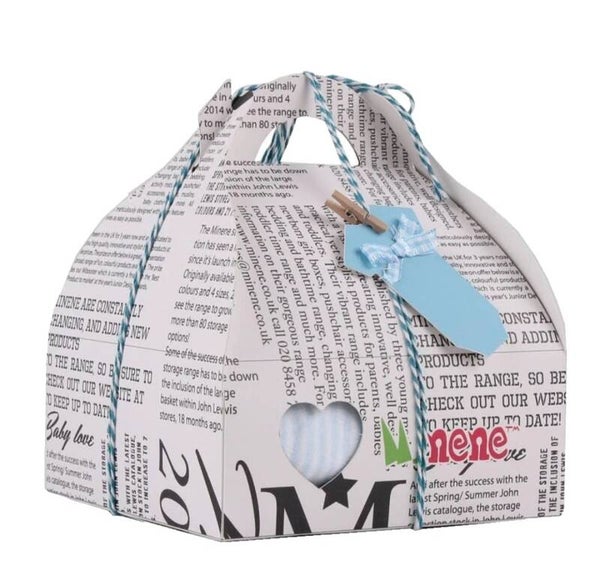Baby Junge Geschenkset Geschenkbox Geburt Neugeborene 4-tlg Box Babygeschenk Set
