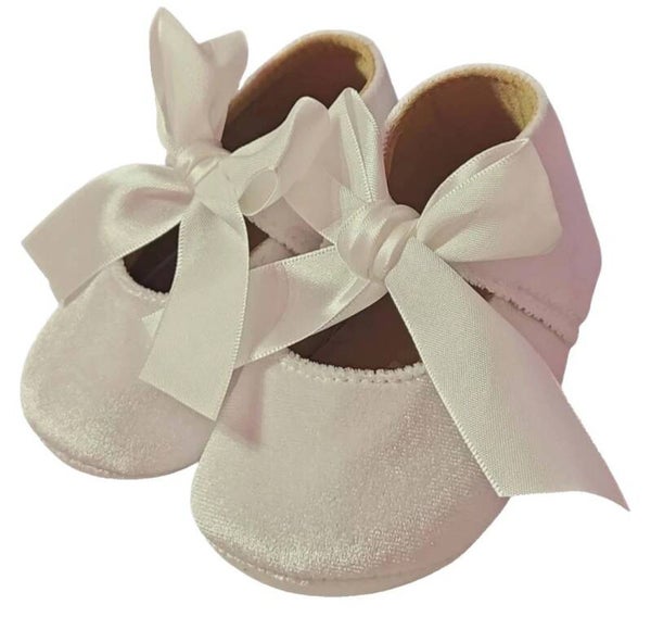 Taufschuhe Baby Mädchen Gr.16 17 18  0-6 M/6-12 Mon Taufkleid Babyschuhe Taufe