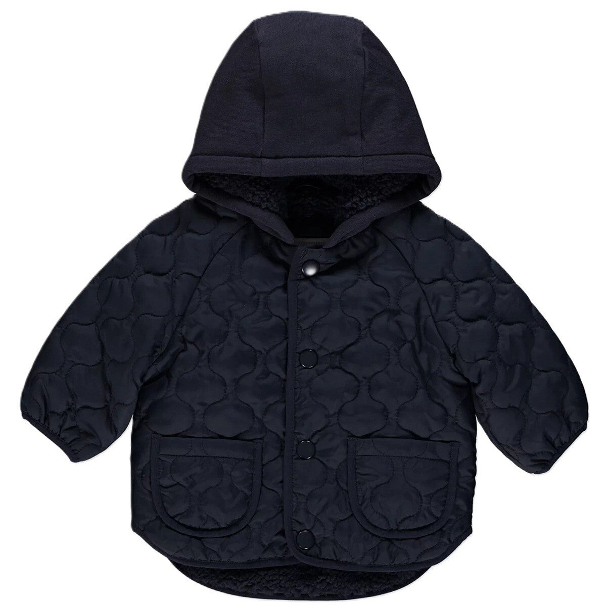 Baby Jungen Jacke Winterjacke 80 86 Kapuze warm gefüttert Taufjacke 12-18 Monate
