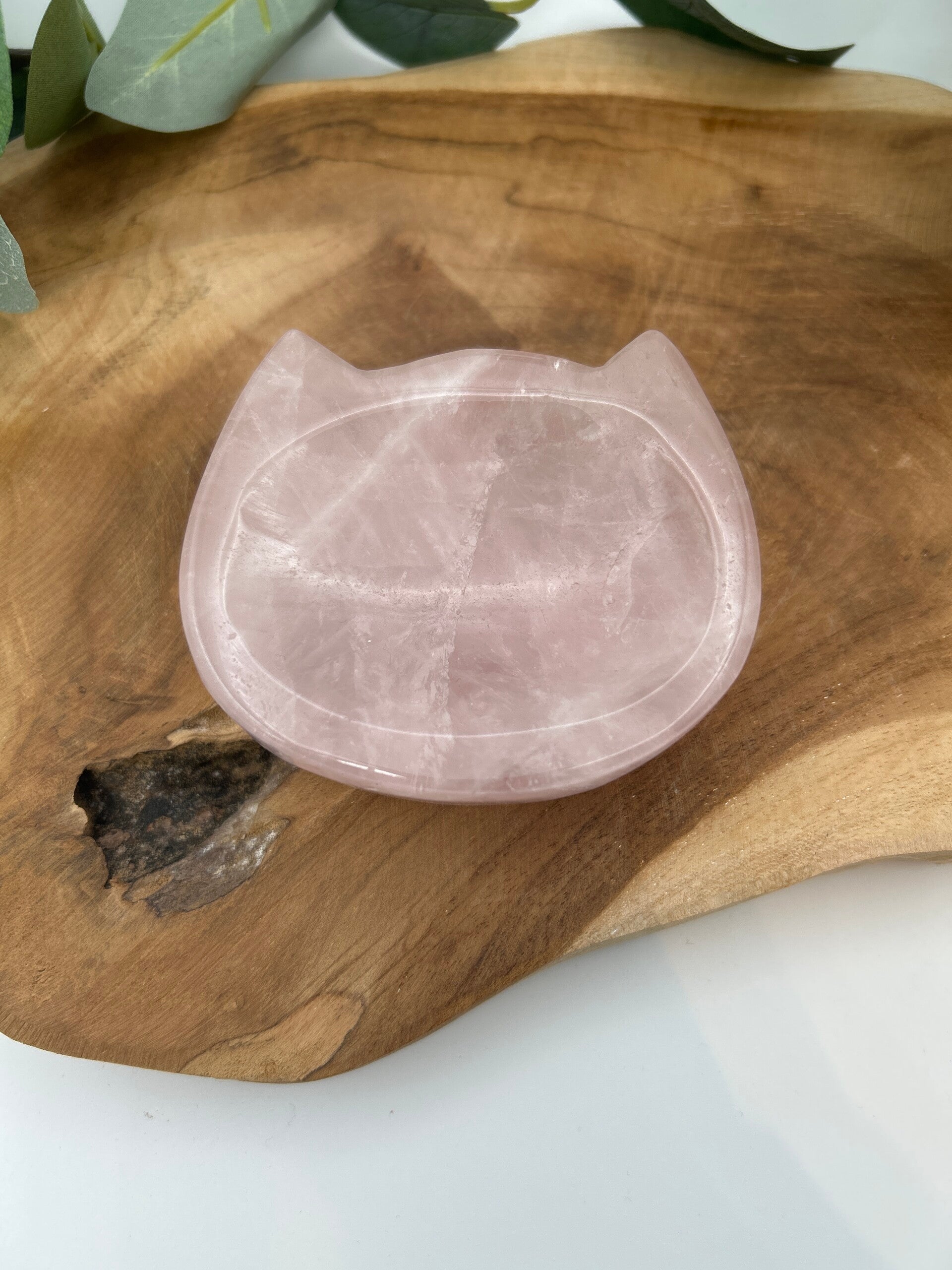 Rosenquarz Schale