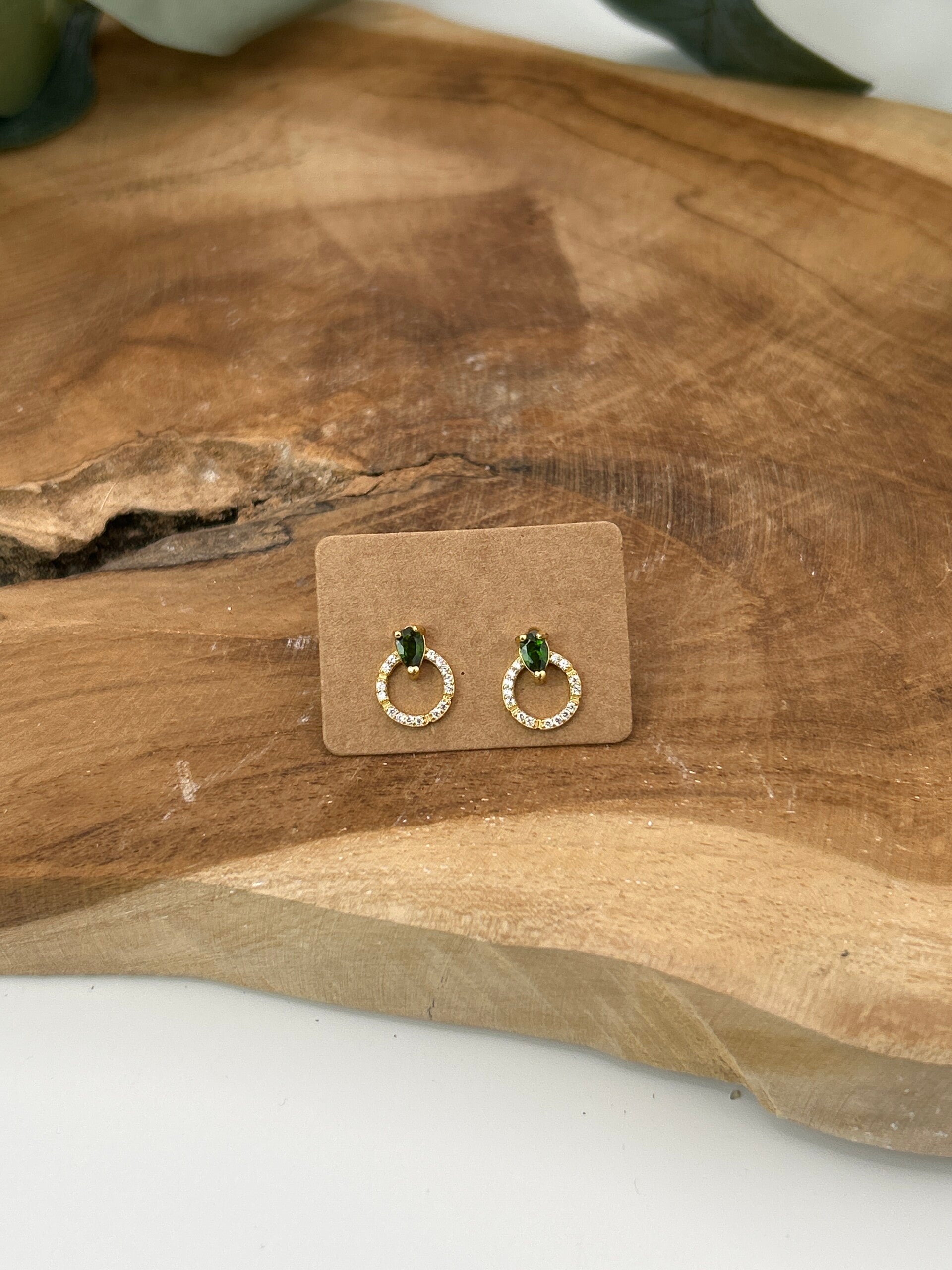 Diopsid Ohrringe