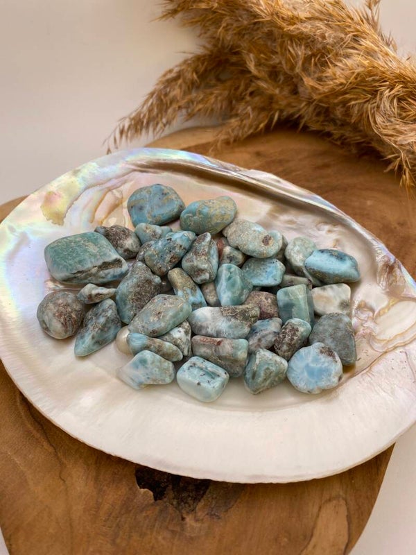 Larimar Trommelsteine