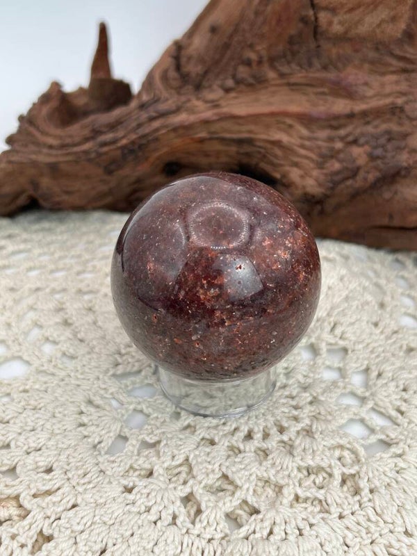 Erdbeerquarz Kugel