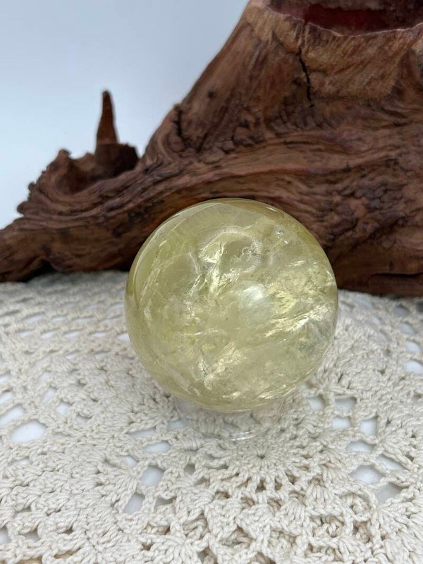 Gebrannte Citrin Kugel