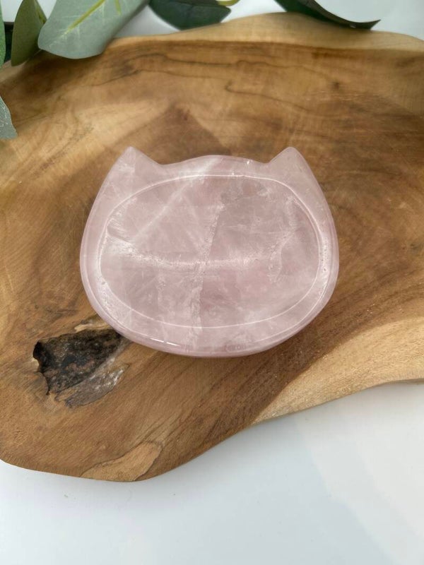 Rosenquarz Schale