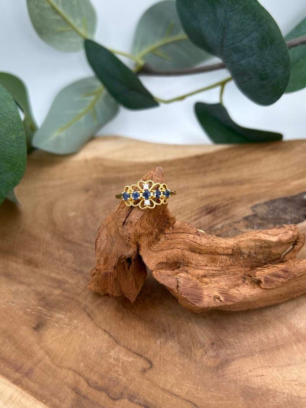 Blauer Saphir Ring