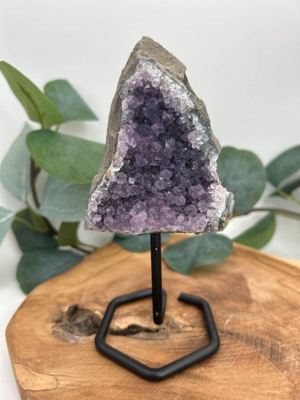 Amethyst Spitzen auf Stand