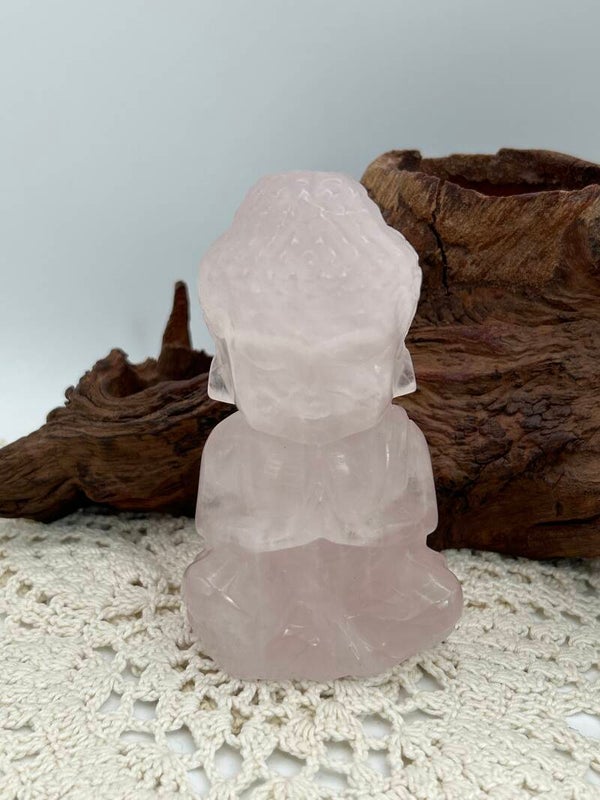 Rosenquarz Buddha