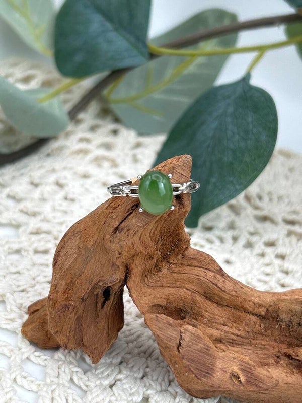 Grüne Jade Ring