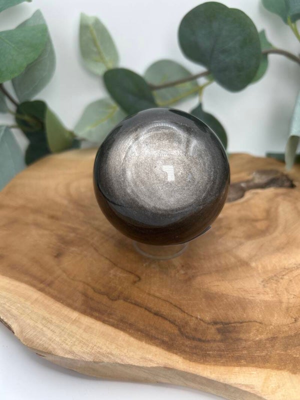 Silber Obsidian Kugel