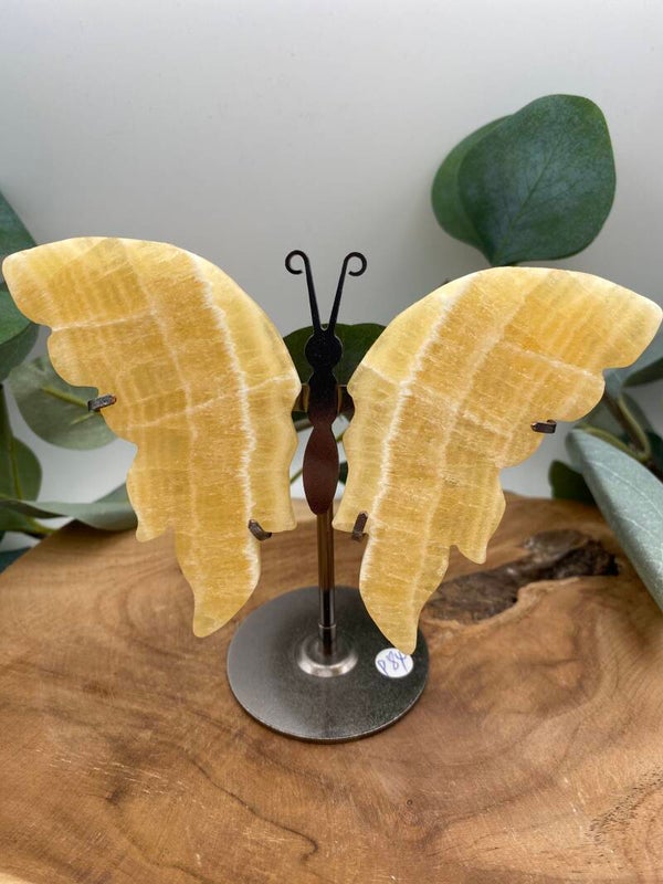 Orangen Calcit Schmetterling