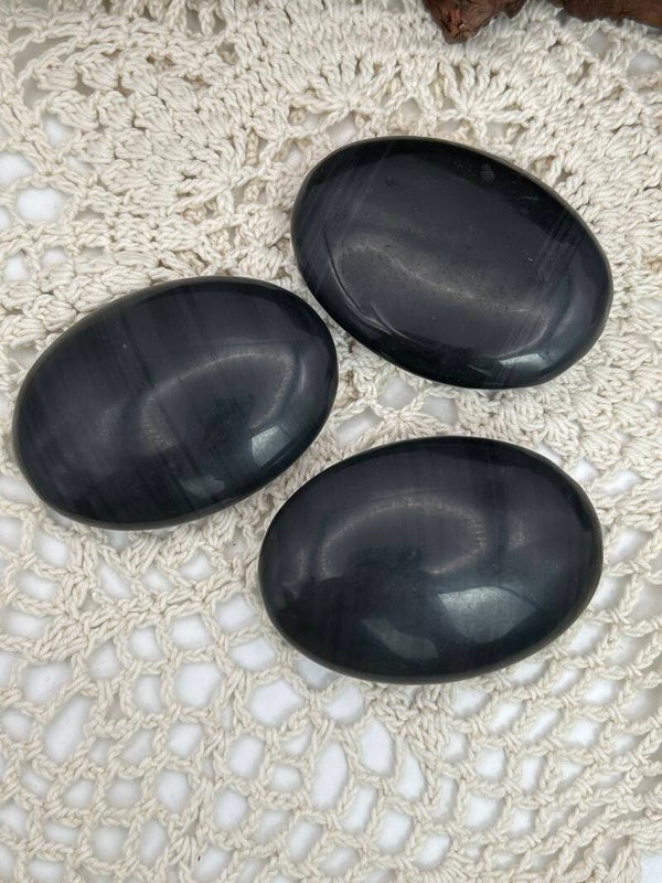 Lamellen Obsidian Handsteine