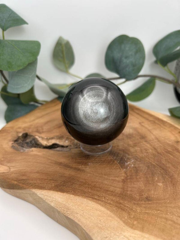 Silber Obsidian Kugel