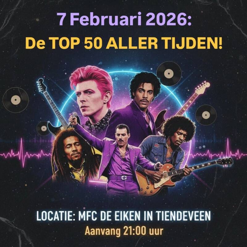 Agenda: De top 50 aller tijden 7 februari