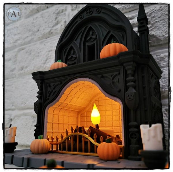 Gothic fireplace
