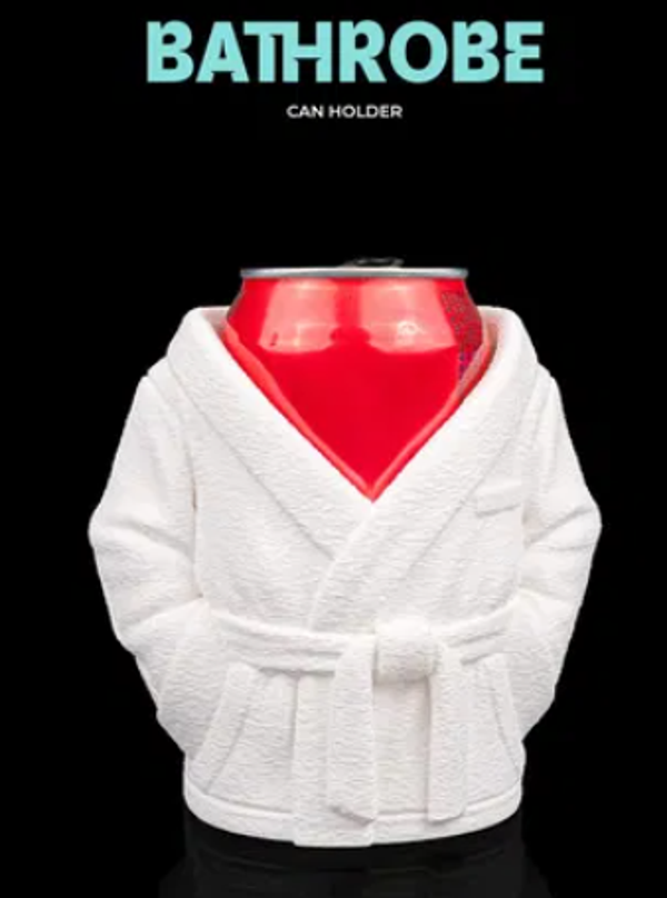 Bathrobe can holder