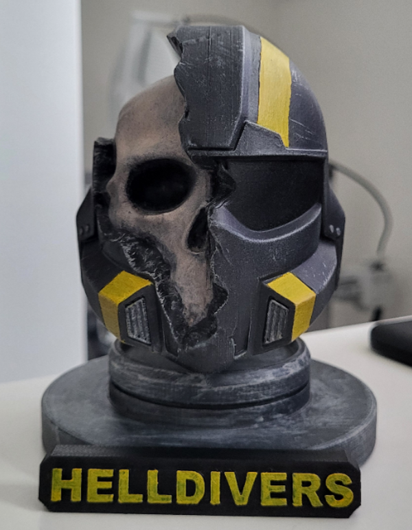 Helmet Statue