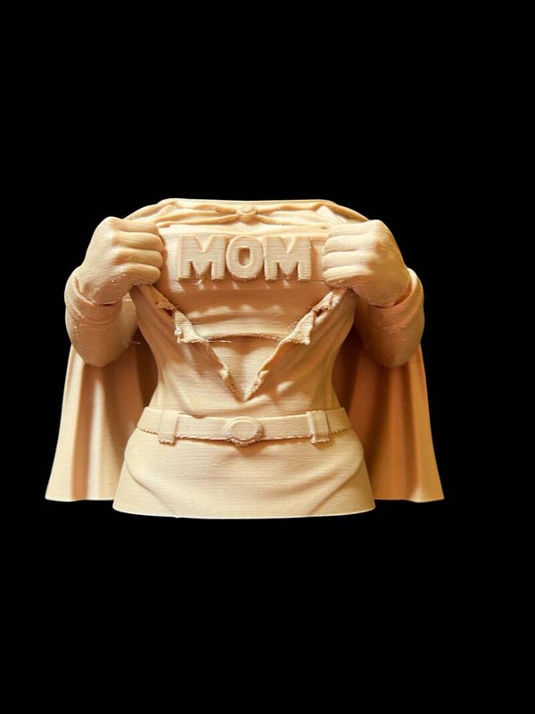 Super Mom Bust & Pen Holder
