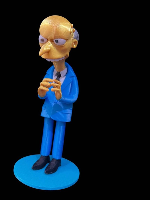3D Printed Mr. Burns Collectible Figurine & Desk Decor 13cm
