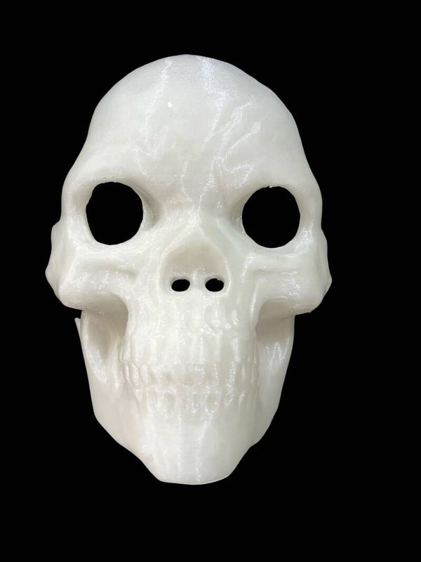 3D Printed Glow-in-the-Dark Kids Skull Halloween Mask
