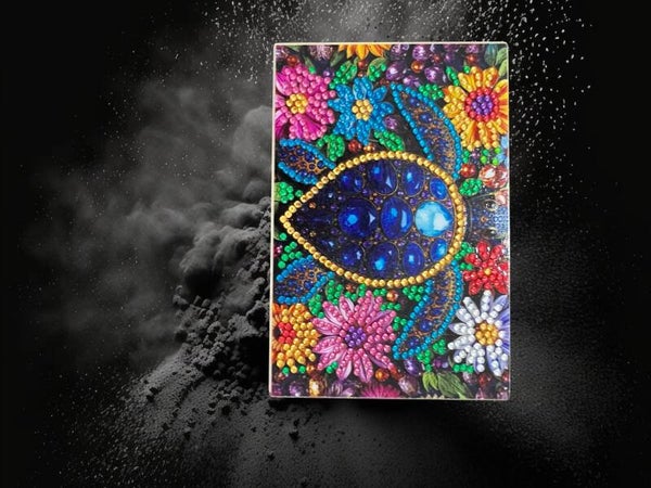 Vibrant Sea Turtle Diamond Art Wooden Jewelry Box