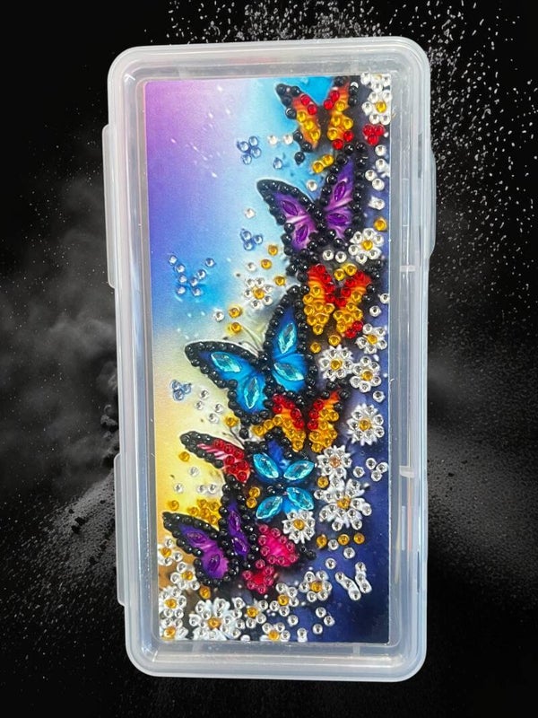Stunning Brand New Butterfly Flutter Diamond Painting Pencil Case