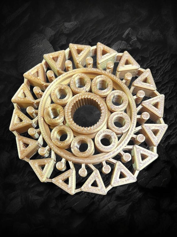 Shimmering & Intricate:  Mechanical Fidget Spinner