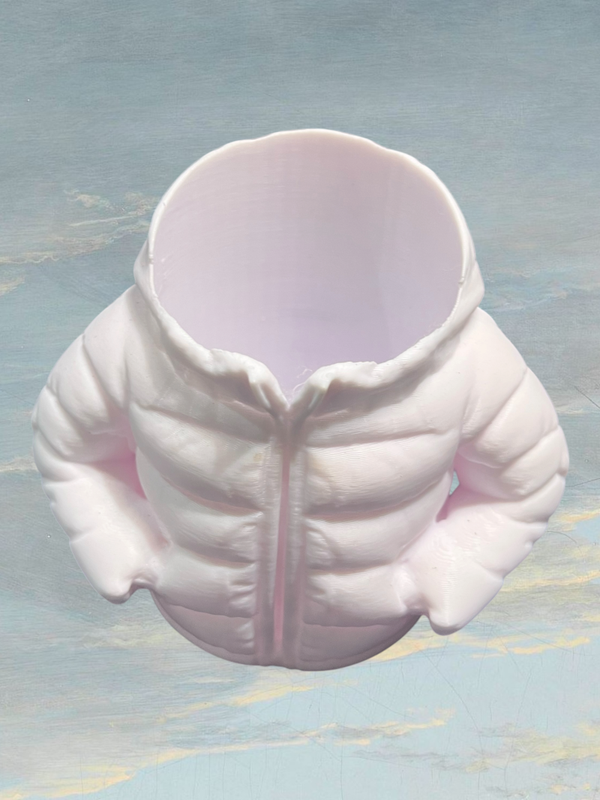 3D Printed Rainbow Puffer Jacket Can Cooler & Beverage Sleeve