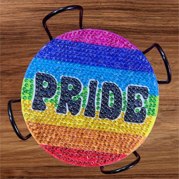 Set of Pride Coasters with Holder
