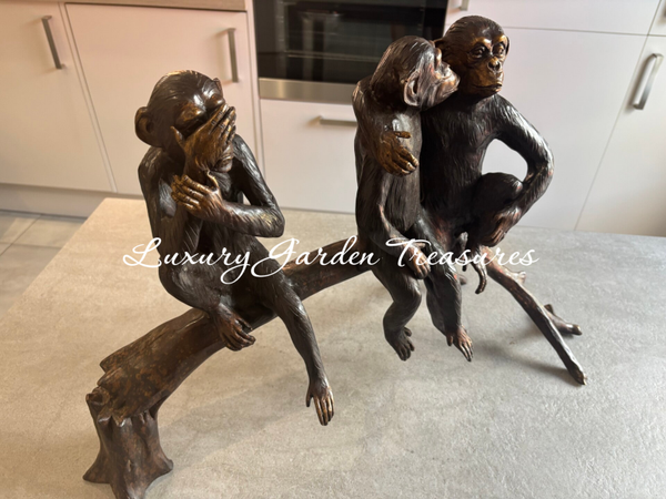 Bronze Monkey kiss