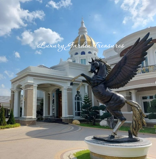 Bronze Horse 3mtr Pegasus  wing Left.