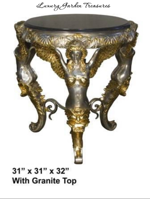 Bronze Mythical Granite Round Table