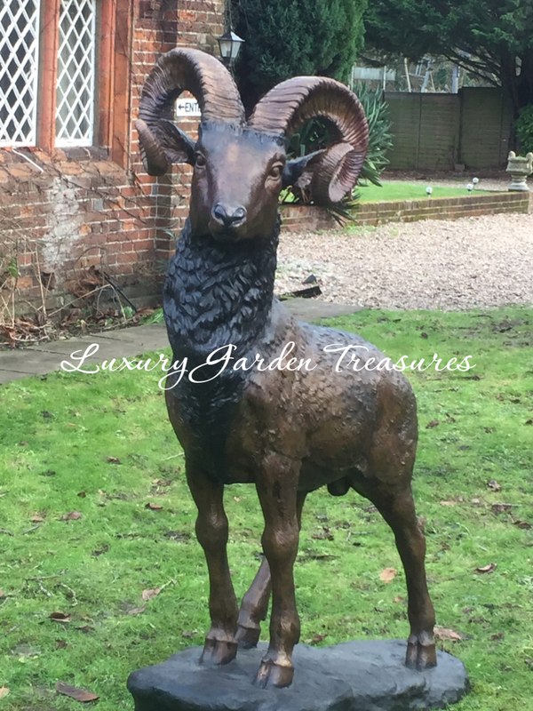 Bronze Ram Sculpture