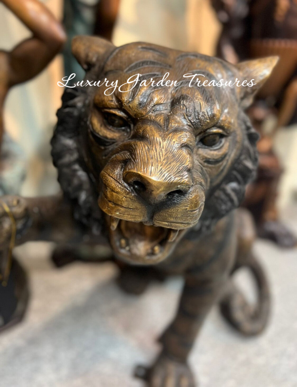Bronze Tiger Sculpture.