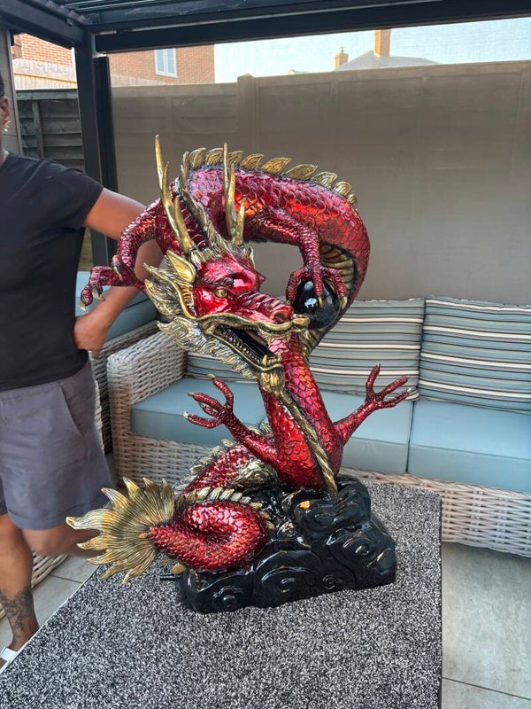 Bronze Dragon Crimson Imperial (Water Feature)