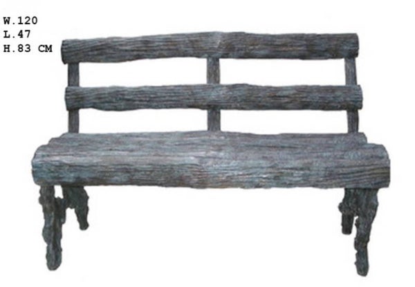 Bronze Solid Bench (Compact)