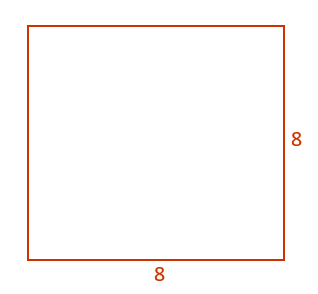 Square exercise, squares, 8 by 8, edges, math