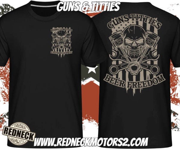 T-Shirt Guns and Titties :-) (schwarz)