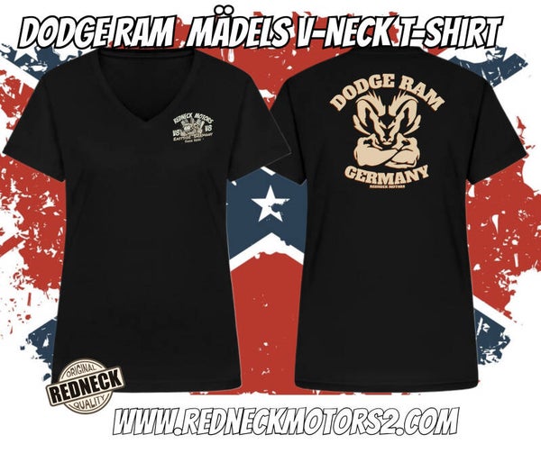 Dodge Ram  Mädels -V Neck Shirt