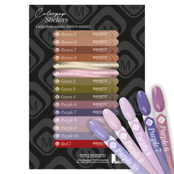 Colorpop Stickervel Gelpolish 600079 t/m 600093 240003