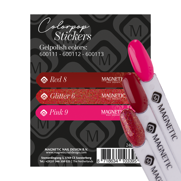 Colorpop Stickervel Gelpolish 600111 t/m 600113 240005