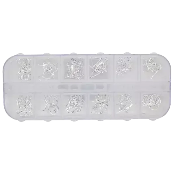 Inlay Abstract Jewels Silver 117021