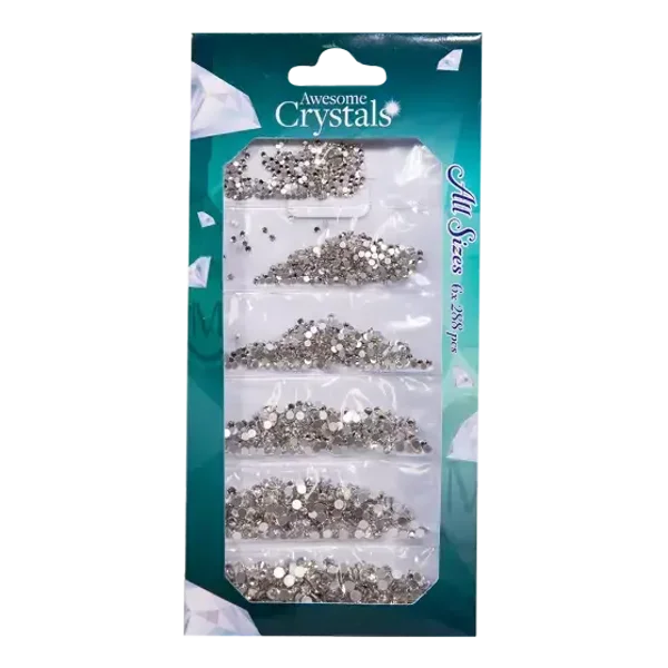 Awesome Crystals By Magnetic Clear 6 sizes x 288 pcs 118706