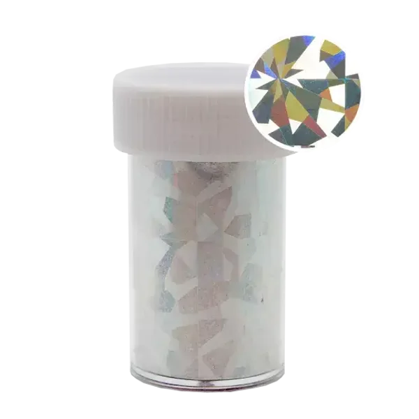 Transfer Foil Roll Holographic Silver Flakes 118235