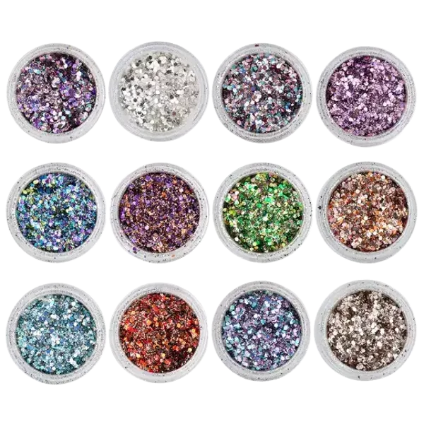 Mixed Metal Flakes 12 colors 118895