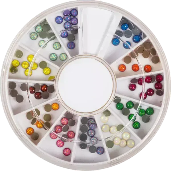 Hologram Rhinestones Medium 120pc in Wheel 117885