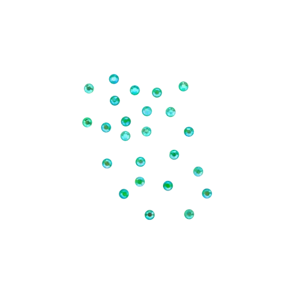 Rhinestones Neon Green 24pcs S 118903
