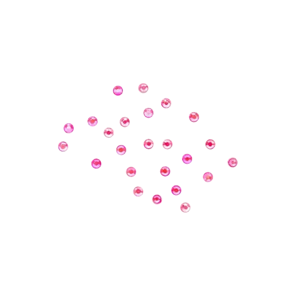 Rhinestones Neon Pink 24 pcs S 118904